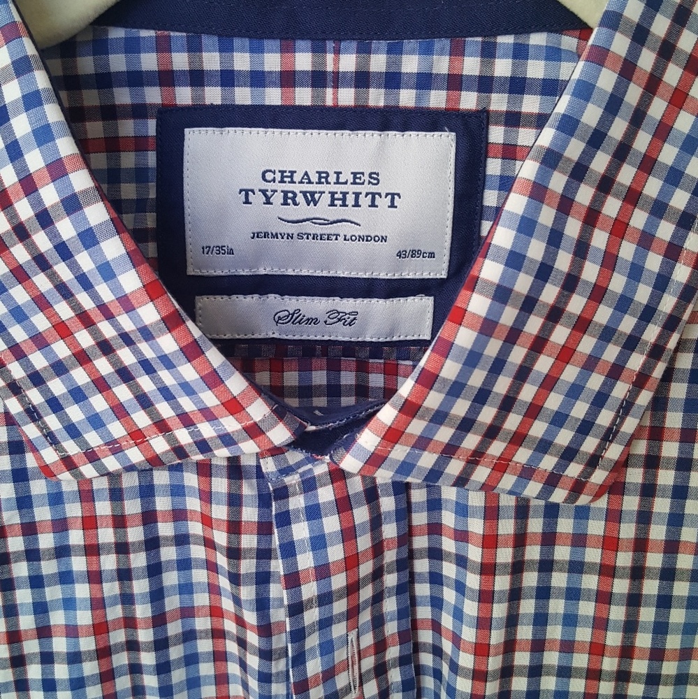 Charles Tyrwhitt Gingham Slim Fit - 17/35